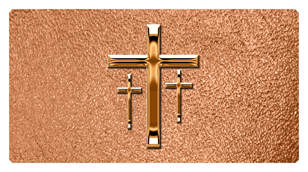 DSC700 517 CP SH CP Copper 3 Crosses Shimmer Copper Background